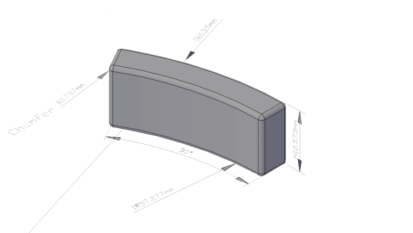 Arc Neodymium Magnet (1) 电弧钕磁体(1)