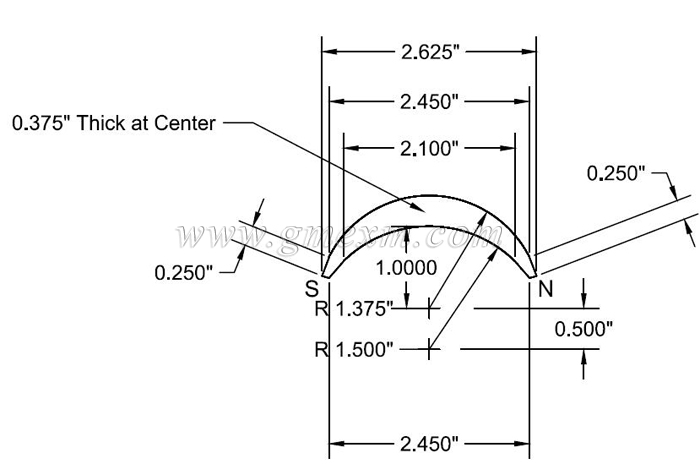 新月形状的磁铁半岛综合体育官方登录